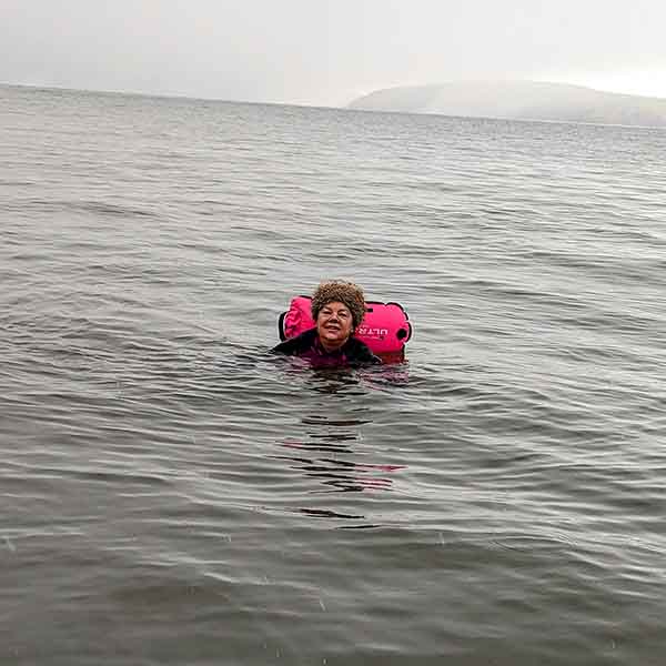 loving to cold water swim
